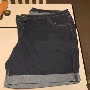 Women Within Dark Wash jean shorts